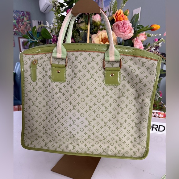 Louis Vuitton Sac Mary Kate 48H Green Monogram Line Large Tote Bag - Picture 5 of 15